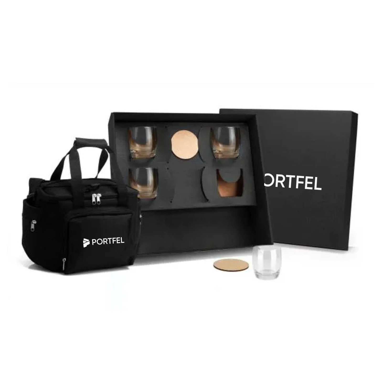 Kit Whisky Com Bolsa Térmica - 9 Pçs